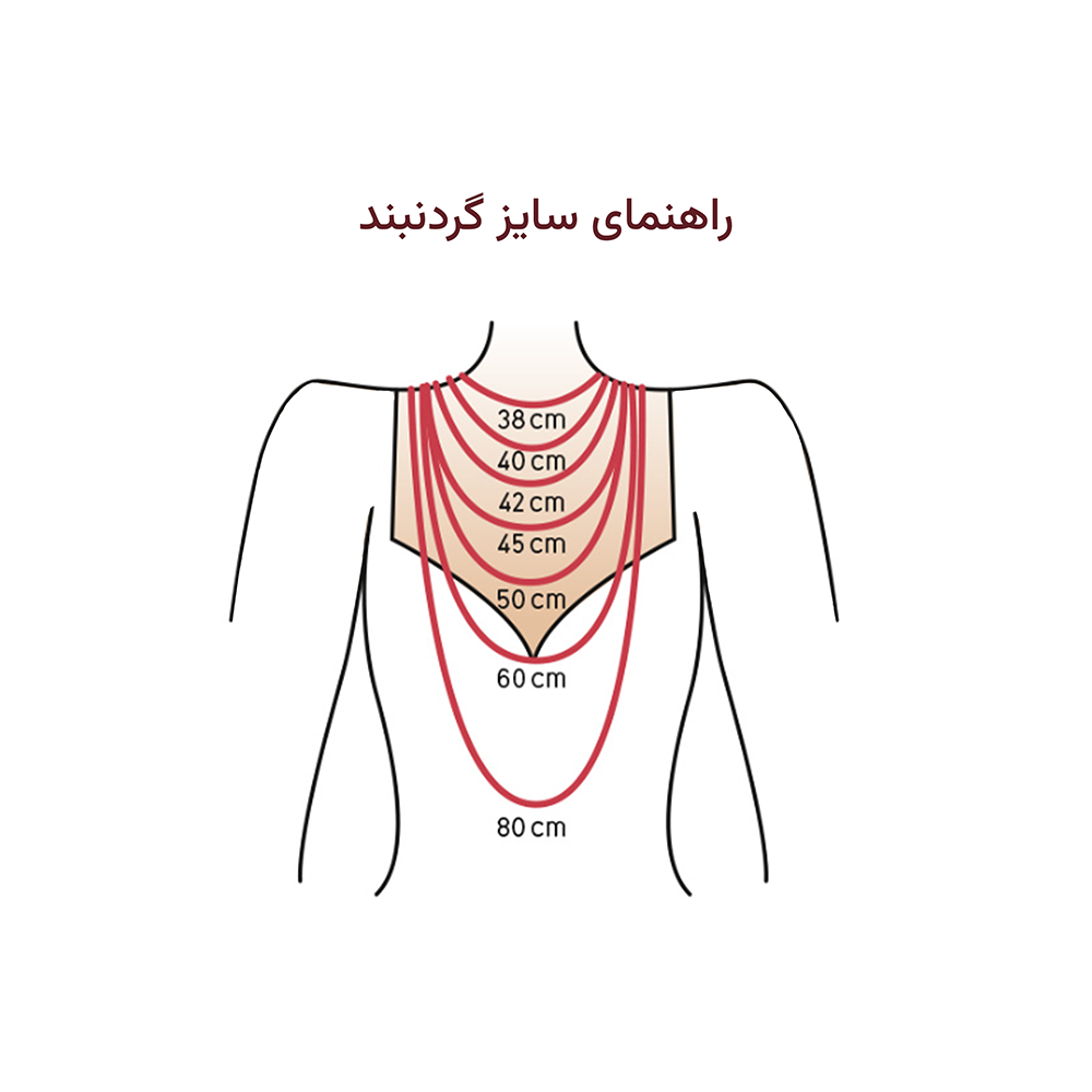 راهنمای سایز گردنبند 1