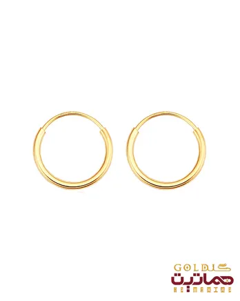 گوشواره حلقه‌ ای ساده 
