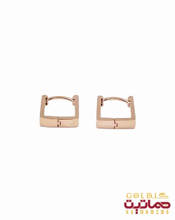 گوشواره حلقه ای مربع 